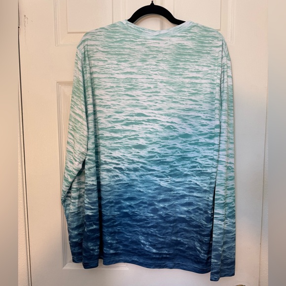 Reel Life Ocean Print Performance Shirt – L – NWT - Picture 2 of 3